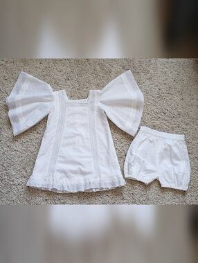Well Dressed Wolf Girls Size 2 Sammy's Angel 2pc Outfit w/ Bloomers EUC
